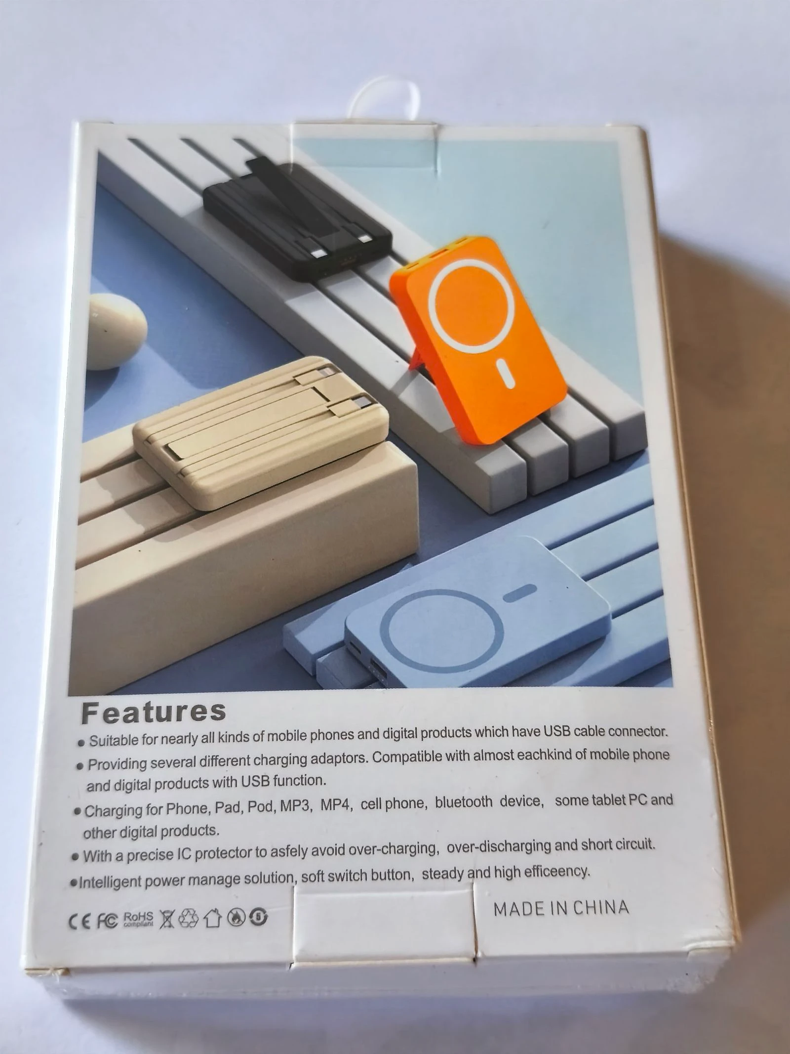 Power bank bateria externa wireless con 10000 Mah de carga rapida – photo 2